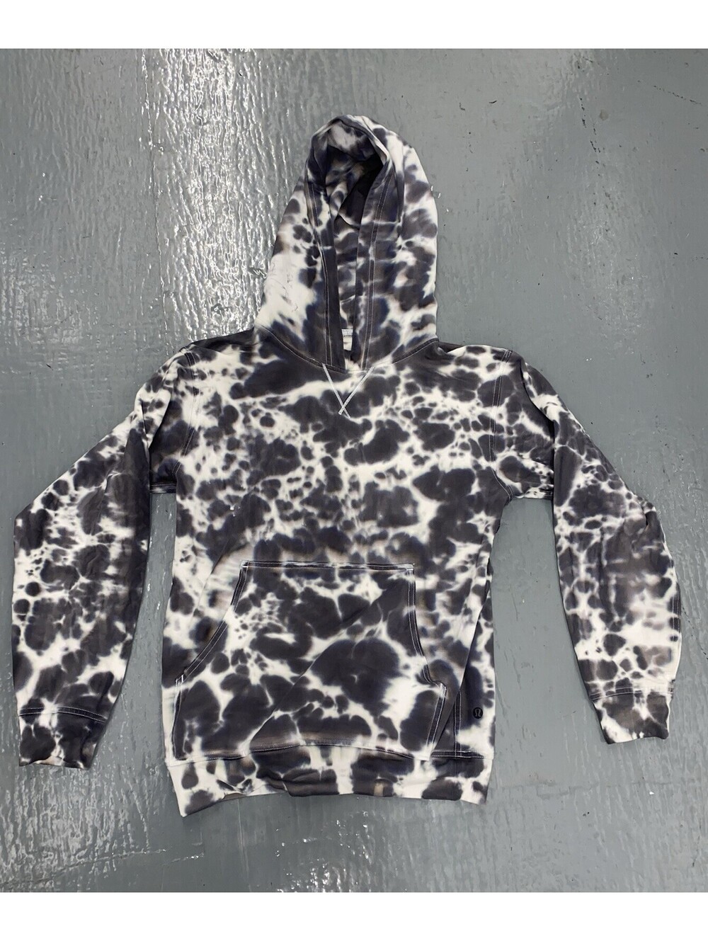 Lululemon All Yours Hoodie Tie Dye Fleece Marmoleado Tie Dye Graphite- Size 4